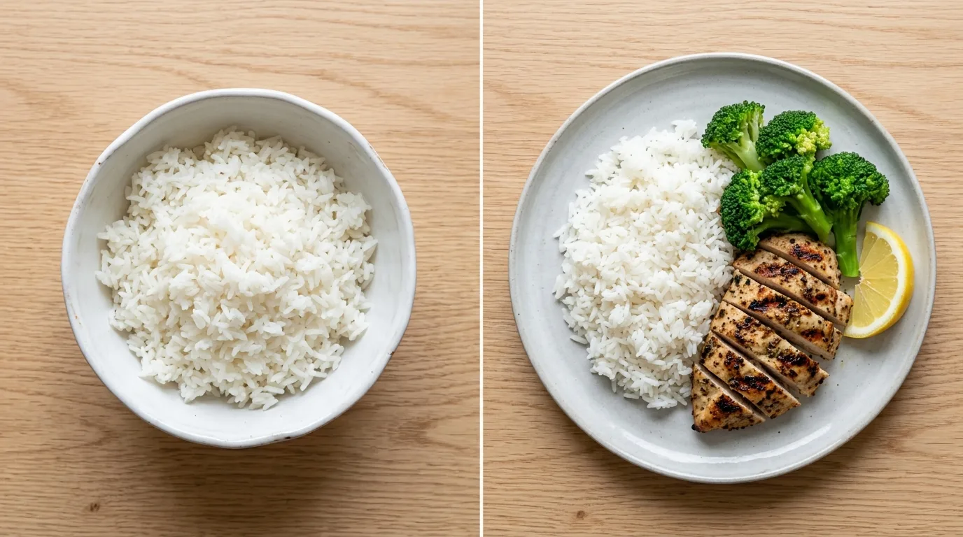 Rice_comparison_with_grilled_chicken_brocolli_rice