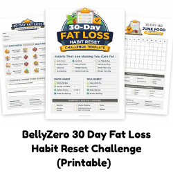 30 Day Fat Loss Challenge Printable (Habit Reset System)