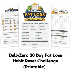 30 Days fat loss habbit reset printables free